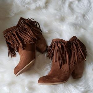 Brown ankle boots